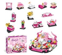 Set de Bloques de Construcción Romántico para San Valentín, 303 Piezas Juego de Bloques para Niños (6+) y Adultos - 12 Mini Escenas, idea de regalo creativa para aniversario, día de San Valentín