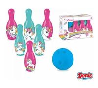 Set de Bolas Infantil Mondo Unicornio 6 Quilles y 1 Bola Plástico Resistente