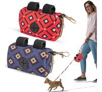 Set de Bolsas Portátiles para Excrementos de Perro: Equipado con un mosquetón, puede sacar la bolsa de basura fácilmente mientras pasea a su perro y limpiar más eficientemente