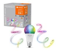 Set De Bombilla LED A60 8,5W E27 RGBW +2m +1m Tira Calida Colorida App WiFi