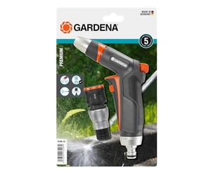 Set de boquilla de limpieza Premium de Gardena: robusta boquilla de limpieza y pieza de conexión con conector stop (18306-20)