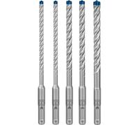 Set de brocas para martillo expert sds plus-7x de 6/6/8/8/10 mm, 5 un
