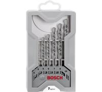 Bosch Professional 2 607 017 082 - Juego de 7 brocas para hormigón, Gris, Ø 4/5/6/6/7/8/10 mm