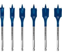 Set De Brocas Planas Bosch EXPERT SelfCut Speed, 13/16/19/20/22/25 Mm, 6 Piezas.