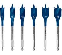 Set De Brocas Planas Bosch EXPERT SelfCut Speed, 14/16/18/20/22/24 Mm, 6 Piezas.