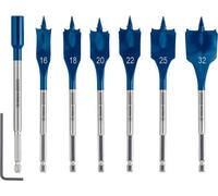 Set De Brocas Planas Bosch EXPERT SelfCut Speed, 16/18/20/22/25/32 Mm, 7 Piezas.