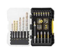 STANLEY STA88552-XJ - Juego de puntas para atornillar de impacto y brocas para mampostería STANLEY® FATMAX® de 19 piezas