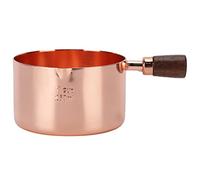 Set de cacerola de acero inoxidable Cheotime, contenedor de condimentos pequeños de oro rosa para salsas y aperitivos mini tazón para cocina, fiestas, restaurantes (1CUP) (1/2CUP)