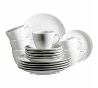 Set De Café Mäser Barca 18 Piezas Porcelana Blanca