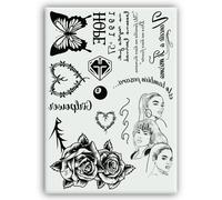 Set de Calcomanías de Karol G - Tatuajes Temporales para Disfraz - Carnaval - Halloween - Cosplay