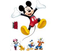 Set De Calcomanías De Pared Disney Mickey Minnie Donald Para Niños Grande