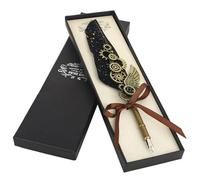 Set de caligrafía antigua Conjunto de caligrafía antigua Fountain pen Lettering kit Rotuladores lettering brush pen Conjunto de plumas de caligrafía para principiantes Para papel de carta regalo negro