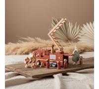 Set de camión de bomberos de madera – personalizable | Little Dutch – Sin personalización