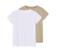 Set de camisetas infantiles pack 2 - Beige . Talla Blanco#Tallas:146/152 (10-12 años)