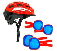 Set de Casco y Protecciones Azul Moltó - Seguridad para Niños en Actividades al Aire Libre - Incluye Rodilleras y Coderas