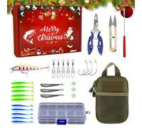 Set De Cebos De,Accesorios De para Navidad,Señuelos para Trucha - para La Temporada De Vacaciones Noche Familiar Mañana Camping Al Aire Libre Río Lago Y Estanque