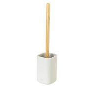 Set de Cepillo para Inodoro y Soporte Vigar Zense, Cepillo para Inodoro con Soporte de Piedra de poliresina, Sets de baño para decoración y Accesorios de baño, Gris