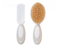 Set de Cepillo y Peine Saro de cerdas naturales - Gris