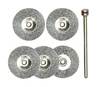 Set de cepillos de acero N.º 28952 (Acero, 22 mm, 5 ud.)