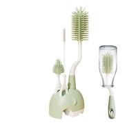 Set de Cepillos Limpiadores para Biberones Infantiles Cepillo Giratorio De | Kit Giratorio para Limpieza de Vasos Mango Largo, en Hogar, Cocina, Guardería, Camping