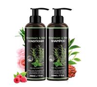 Set de champú, champú y acondicionador, menta romero, regulador de, juego de limpieza alisador para el crecimiento del cabello
