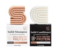 Set de Champú y Acondicionador Sólido de Romero y Biotina - Para un Cabello Más Fuerte y con Más Volumen, Uso Diario, 91 g + 78 g, Barras de Champú Voluminizadoras y Fortalecedoras