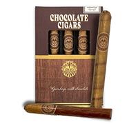 Set de cigarro de chocolate - Regalo de chocolate o souvenir para Navidad, cumpleaños, bodas, regalo para hombres, regalo de hombre, Gianduja, avellana con leche con sabor a vainilla (1)