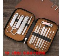 Set de Clippers de uñas Juego de cortaúñas de Acero Inoxidable de Alta Gama, Herramientas de Cuidado de manicura y pedicura, Tijeras for Cuidado de uñas, 8/14/20 Piezas Set de manicura (Color : Grey