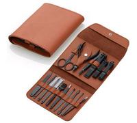 Set de Clippers de uñas Juego de cortaúñas Profesionales de Acero Inoxidable, 16 Piezas, Herramientas de manicura y pedicura for Utilidad Set de manicura (Color : 16 Pieces Grown)
