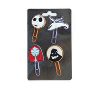 Erik Set de clips Pesadilla antes de Navidad – 4 marcapáginas Disney con topper – Licencia oficial