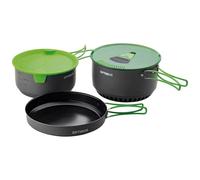 Set de Cocina Optimus Terra Camp - Batería de Cocina para Exteriores de 7 Piezas con Intercambiador de Calor, Bolsa Térmica y Revestimiento Antiadherente | para 2-4 Personas | 1160 g | Ø233 × 136 mm