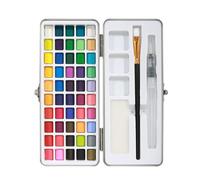 Set de colores de agua, kit de paleta de colores con paleta y accesorios, juego de paleta portátil en , juego de colores de viaje para artistas, aficionados y pintores aficionados, juego de color