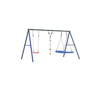 Set De Columpios Con Columpio Vidaxl Cuerda De Discos Y Columpio Nido - Juego De Columpios De Exterior MKP