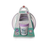 SET DE COMIDA DE 3 PIEZAS DE LILO Y STITCH: TAZA + TAZN + PLATO ANTIDESLIZANTE