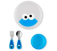 Set de comida para ni os peque os de 4 piezas Skip Hop x Barrio S samo Monstruo de las Galletas