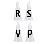 Set De Conos Con Letras Para Entrenamiento Suministros Ecuestres Portátiles | Conos de con Letras Alfabéticas para Jinetes Entrenadores Organizadores Competiciones Trabajo Base Cuerda Cavaletti Po
