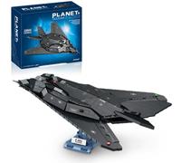 Set de construcción del avión de Combate F-117A, Compatible con Lego, 1375 Piezas, Modelo de avión furtivo de 50 cm con Soporte, Nighthawk Militar