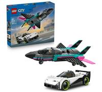 Set de construcción LEGO 60489 Jet vs. Coche con minifiguras y 259 piezas