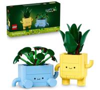 Set de construcción LEGO Botanicals 10349 Plantas Felices 217 piezas macetas caritas intercambiables