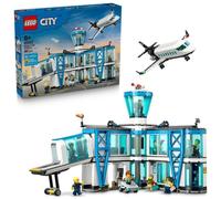 LEGO Aeropuerto con Avión de Juguete - Kit de Maquetas con Avión, Terminal, Remolcador, Pasarela, 9 Minifiguras y Accesorios - Idea de Regalo de Cumpleaños para Niños de 8+ Años - 60502