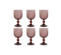 Set de Copas Home ESPRIT Rosa Cristal 8 x 8 x 14,5 cm (6 Unidades) - Marca: Home ESPRIT - EAN: 8424002157388