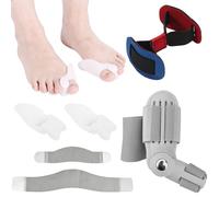 Set De Corrección De Hallux Valgus, Férula Para Hallux Valgus, Hallux Valgus, Separador De Dedos, Pinza Ajustable Para El Dedo Gordo, Soporte Gris, Vendaje Para Aliviar El Dolor, Para Mujer Y Hombre