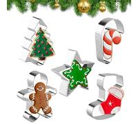- Set de cortador de galletas | Cortadores | 5x Holiday Stainless Steel Cutters, Christmas , Kitchen Gadgets Baking Tools, Fondant Moulds