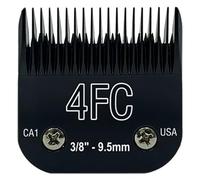 Set de cortapelos para perros de mascota negra con cuchillas de acero inoxidable, compatible con Andis, compatible con Oster, A5, compatible con Wahl, cortapelos serie KM10(4FC-9.5mm)