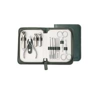 Set de cortauñas 10 Piece Nail Clipper Set Stainless Steel Household Manicure Knife, Green Portable, Dead Skin Trimming Tool Viajes