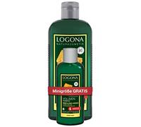 Set de cosméticos naturales de Logona, champú de volumen para cerveza y miel orgánica, paquete de viaje, 2 x 250 ml + 2 x 75 ml