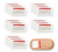 Set de cosméticos para hotel, paquete a granel, juego de cosméticos personalizado con almohadillas de algodón, hisopos de algodón, hilo dental y limas de uñas, adecuado para viajes, hoteles y uso