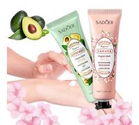 Set de Crema de Manos 2 Pcs, Crema Hidratante con Fragancias, Set de Cremas Mujer Regalo,Set Hidratante para Manos y Pies Secos, Muy Crema de Manos para Hombres y Mujeres,Regalo para Mujeres/Navidad