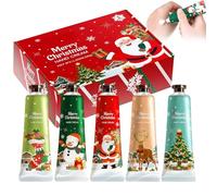 Set de Crema de Manos,5 piezas Regalo de Crema Manos Navidad,Crema Protectora de Manos Reparadora Hidratante Nutritiva Regalos para Navidad, Acción de Gracias (boxed)