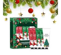 Set de Crema de Manos,5PCS Regalo de Crema Manos Navidad,Set de Cremas de ManosNavidad,paraManos Secas y Agrietadas,RegaloNavidad